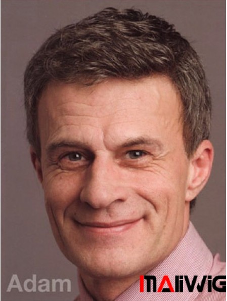 Short Straight Cheapest Mens Hair Toupee Hairpiece