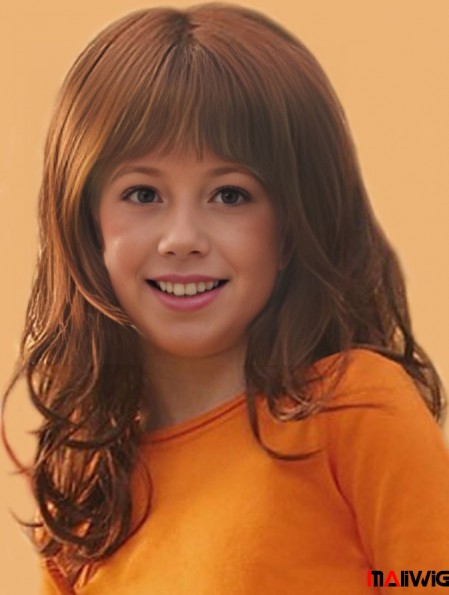 Curly Long Auburn Synthetic Lace Front Kids Wigs Curly Long Auburn Synthetic Lace Front Kids Wigs