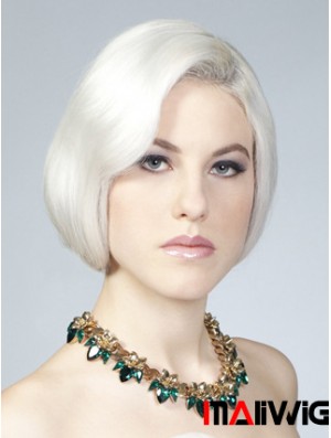 Lace Front Grey Short Straight 10 inch Perfect Fashion Wigs