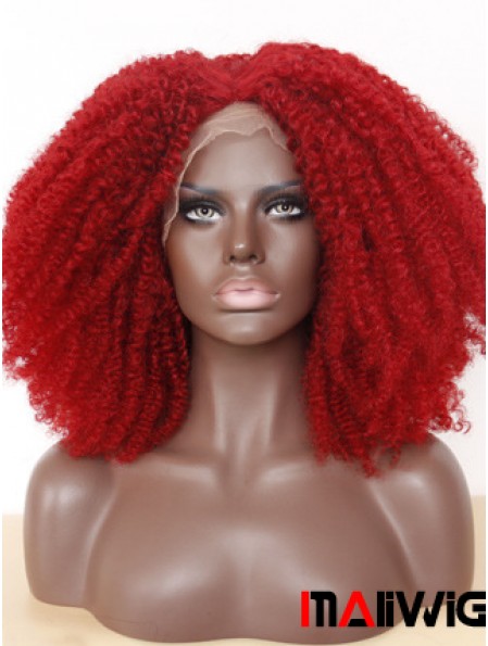 Comfortable 14 inch Long Kinky Wigs For Black Women