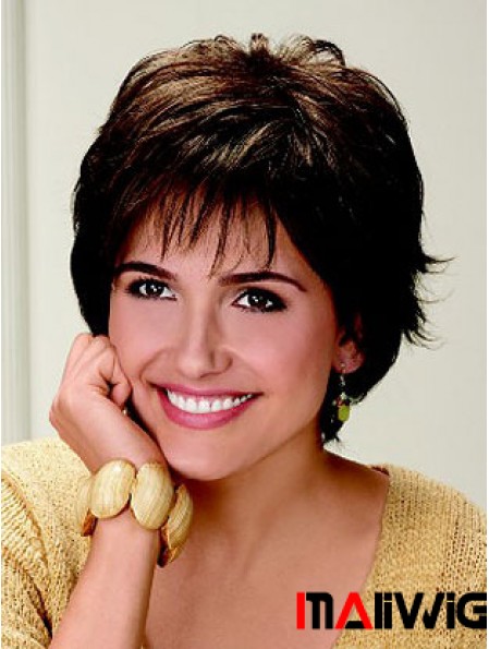 Short Wavy Capless Wigs Sale Online