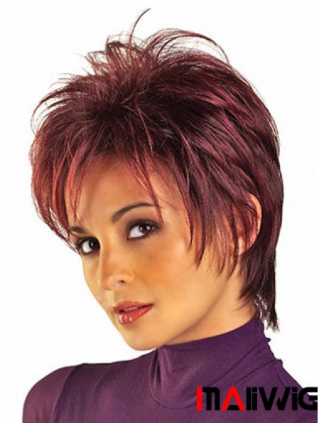 Buy Wigs Online Red Color Short Length Straight Style Boycuts