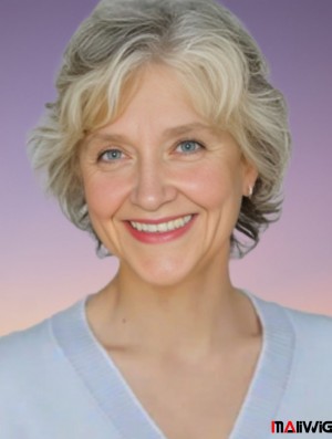 Synthetic Grey Styled Wigs With Capless Grey Cut Short Length Synthetic Grey Styled Wigs With Capless Grey Cut Short Length