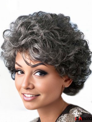 Synthetic Short Curly Capless Elderly Lady Wigs Synthetic Short Curly Capless Elderly Lady Wigs