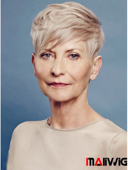 Perfect Short Straight Boycuts 8 inch Human Hair Wigs