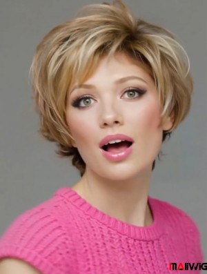 Lace Front Wavy Layered Short 8 inch Online Human Hair Wigs Lace Front Wavy Layered Short 8 inch Online Human Hair Wigs