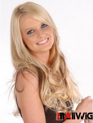 Affordable Blonde Curly Remy Human Hair Clip In Hair Extensions