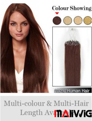 Online Auburn Straight Micro Loop Ring Hair Extensions