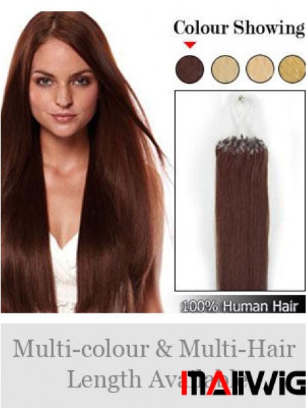 Online Auburn Straight Micro Loop Ring Hair Extensions