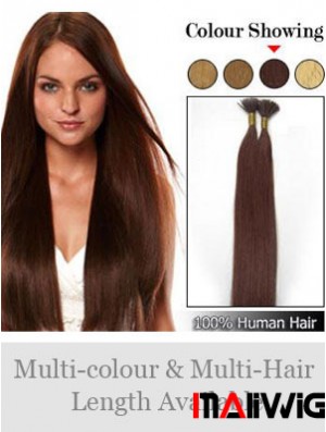 Auburn Straight Stick/I Tip Hair Extensions