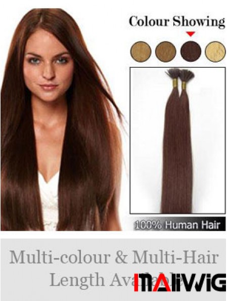 Auburn Straight Stick/I Tip Hair Extensions