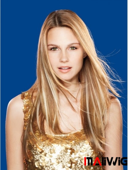 Straight Remy Human Hair Brown Top Weft Extensions