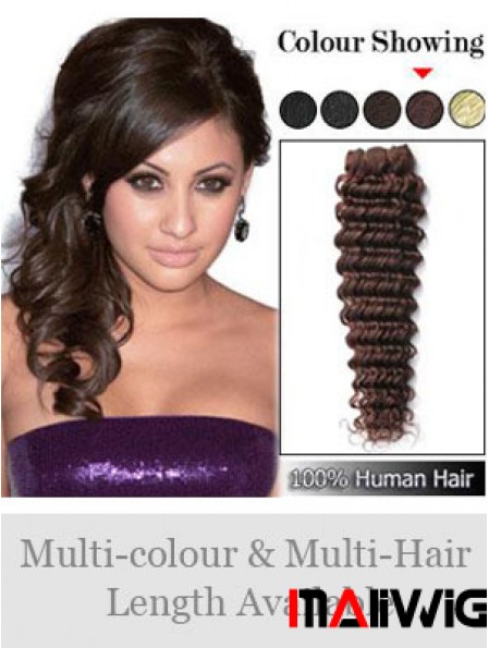 Wavy Remy Human Hair Auburn Sleek Weft Extensions