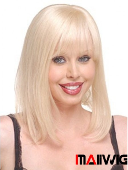 Cheap Straight Blonde Long Human Hair Hairpieces Hair Toppers