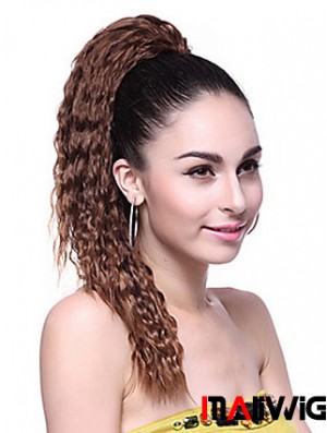 Incredible Wavy Brown Ponytails