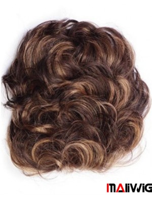 Good Auburn Curly Remy Human Hair Clip In Hairpieces