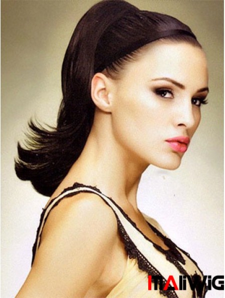No-Fuss Auburn Straight Synthetic Clip In Hairpieces