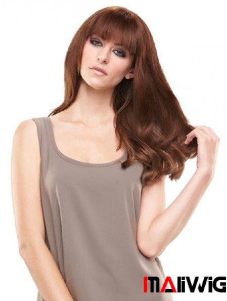 Modern Auburn Straight Remy Human Hair Clip In Hairpieces