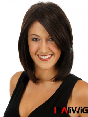 Clip In Hairpieces For Women UK Brown Color Straight Hair Toppers