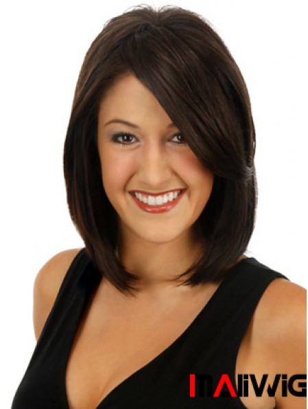 Clip In Hairpieces For Women UK Brown Color Straight Hair Toppers